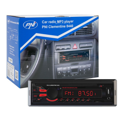 Resigilat : Radio MP3 player auto PNI Clementine 8440, 4x45w, 12V, 1 DIN, cu SD, U foto
