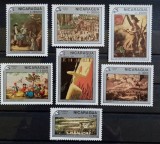 BC366, Nicaragua 1989, set colita +serie picturi, revolutia franceza (2 poze), Nestampilat