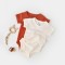 Set 2 body-uri bebe unisex -100% bumbac organic - Scortisoara/Ecru, BabyCosy (Marime: 9-12 luni)