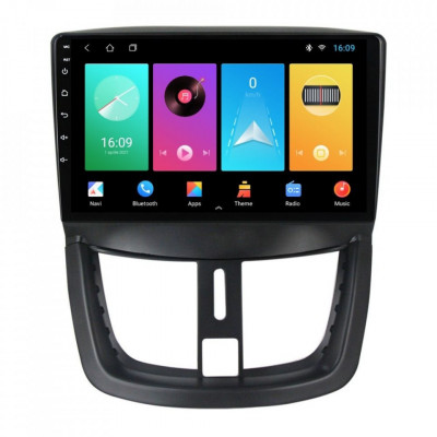 Navigatie dedicata cu Android Peugeot 206+ 2009 - 2014, 2GB RAM, Radio GPS Dual foto