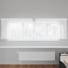 VidaXL Perdele cu perdele Alb 500x100cm Poliester 4107776