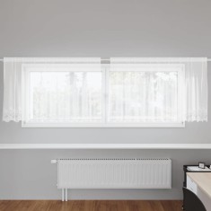 vidaXL Perdele cu perdele Alb 500x100cm Poliester 4107774