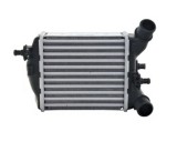 Intercooler Fiat 500 Abarth, 08.2008-, motor 1.4 T-Jet 99 kw, benzina, cutie manuala, cu/fara AC, aluminiu brazat/plastic, 185x164x64 mm, intercooler