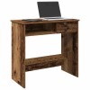 Birou vidaXL Lemn Prelucrat, 80x40x75 cm, Stil Invechit, Maro. Birou Calculator, Masa Laptop, Birou Studiu