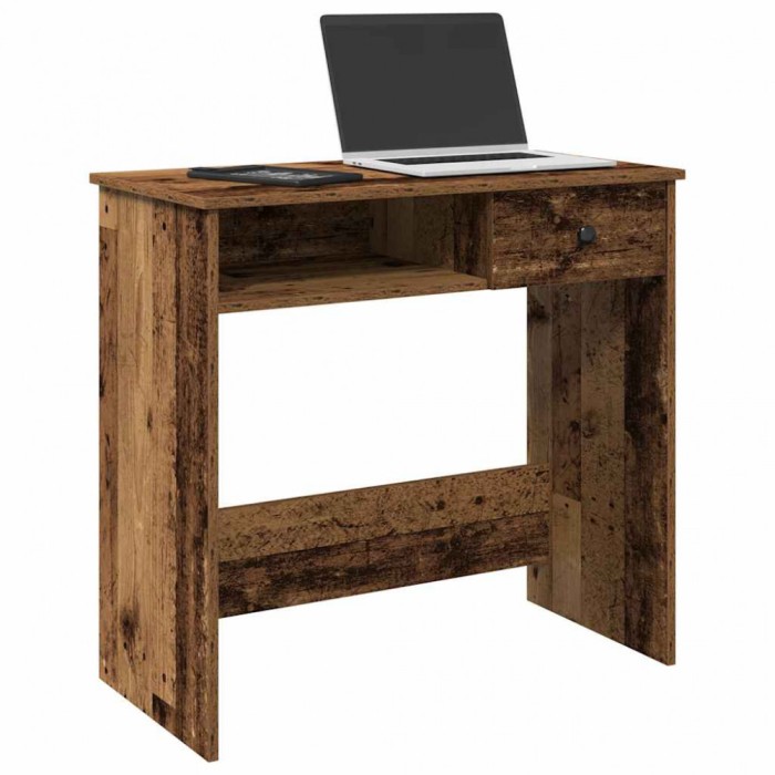 vidaXL Birou, lemn &icirc;nvechit, 80x40x75 cm, lemn prelucrat