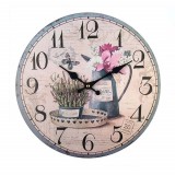 Ceas de perete, model Power of flower, 30 cm, Pufo