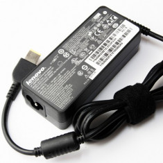 Incarcator original laptop Lenovo G500AT 20V 3.25A 65W mufa dreptunghiulara galbena