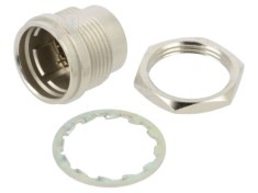 Conector circular soclu tată HIROSE HR25 12 pini 30V AC 42V DC 1A montare pe panou