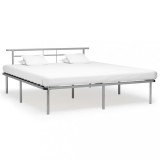 Cadru de pat, gri, 180x200 cm, metal