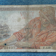 20 Francs 1944 Franta / seria 00237