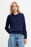 Answear.LAB pulover de lana culoarea albastru marin, light