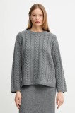 Mos Mosh pulover de l&acirc;nă BRYNDIS culoarea gri, light, 173220