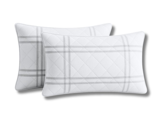 Set 2 Perne matlasate Grid Confort 50x70 cm