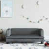Canapea pentru copii, gri &icirc;nchis, 80x45x30 cm, catifea GartenMobel Dekor, vidaXL