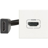 Priza conector HDMI Axolute Bticino 2M alb HD4284