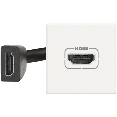 Priza conector HDMI Axolute Bticino 2M alb HD4284 foto