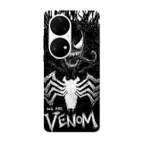 Husa compatibila cu Huawei Nova Y70 model We are venom, Silicon, TPU, Viceversa, Transparent, Carcasa
