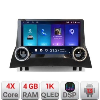Navigatie Renault Megane 2 Kit-098 Edotec 4+64 10.5 inch Incell 1K android Wifi 5Ghz gps internet CarStore Technology foto