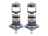 Set 2 Becuri H7 LED cu Lupa, SUPER CSP, Putere 150W si 27.000 Lumeni, Ventilator Integrat, Cu cipuri CSP 7035, 6000K Alb Rece, fara eroare de bec ars