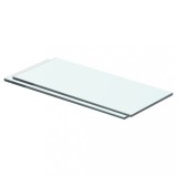 Set 2 Rafturi Gossi Sticla Transparenta 40x12 cm, Montaj Suspendat, Capacitate 15kg