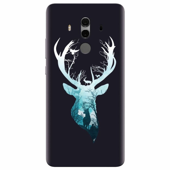 Husa silicon pentru Huawei Mate 10, Cerb Husa silicon pentru Huawei Mate 10, Cerb
