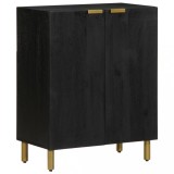 vidaXL Dulap, negru, 60x33x75 cm, lemn prelucrat