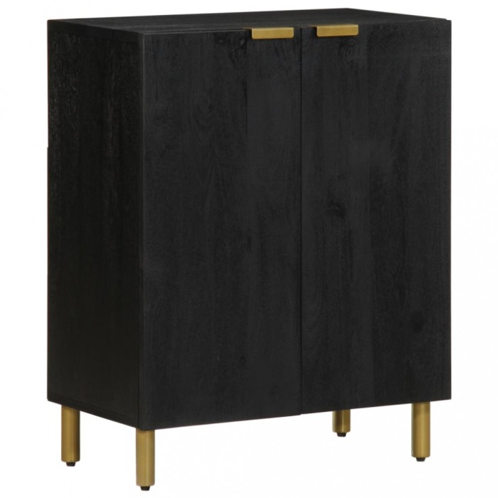 Gossi dulap, negru, 60x33x75 cm, lemn prelucrat