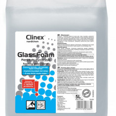 Clinex Glass Foam, 5 Litri, Spuma Pentru Curatare Geamuri