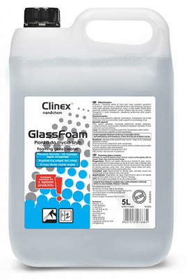 Clinex Glass Foam, 5 Litri, Spuma Pentru Curatare Geamuri foto