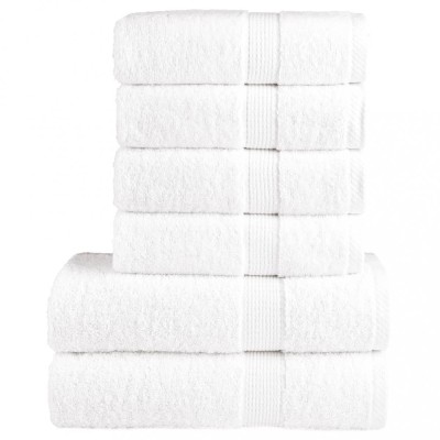 Set de prosoape premium SOLUND, 6 piese, alb, 600 g/m&amp;sup2; foto