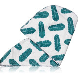 Coco &amp; Eve Microfibre Hair Towel Wrap prosop pentru păr 1.0 Leaf Print