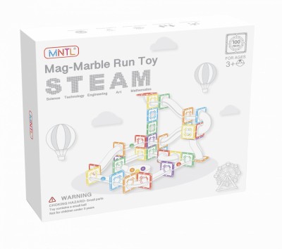 Set 100 Piese Multicolore Transparente Seria Marble Run foto