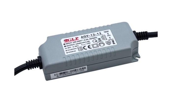 Sursă de alimentare GLP AGV-12-12, GLP: subtensiune 12V/1A, CV, IP40, carcasă din plastic
