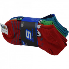 ?osete Skechers 6pk Boys Non Terry Low Cut Socks S115172-RDMT multicolor foto