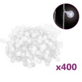 vidalXL Ghirlanda luminoasa, 400 LED-uri, alb rece, 8 functii, 40 m