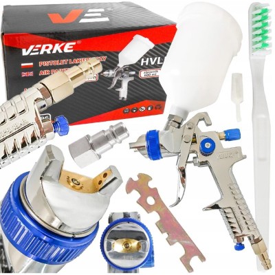 Pistol de vopsit, duza 1.5 mm, 600 ml, prindere 1/4&amp;#039;&amp;#039;, Verke foto