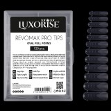 Cumpara ieftin Tipsuri Reutilizabile REVOMAX PRO TIPS LUXORISE Oval - Full Forms pentru Polygel si gel, 120 buc