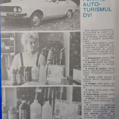 1986 Reclama cosmetice auto autoturism Dacia 1300 comunism 24x16 epoca aur