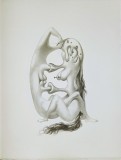 Jules PERAHIM - Compozitie Erotica 2, Heliogravura pe hartie Arches, 1972