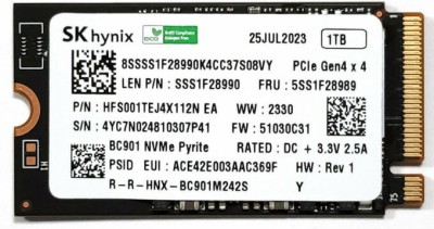 SSD 1TB SK Hynix Laptop, Lenovo, ThinkBook 15 G5 ABP Type 21JF, 5SS1F28989, SSS1F28990, M.2, format 2242, PCIe Gen4x4 foto