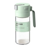Dispenser pentru ulei, flippy, deschidere si inchidere automata a rezervorul, cu inductie gravitationala, 550 ml, 12x7.6x20.5 cm, verde
