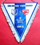 Fanion de protocol - meci fotbal FARUL CONSTANTA - DINAMO BUCURESTI (Superliga etapa 25 sezonul 2025-2026)