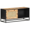 Gossi comoda tv, 90x30x40 cm, lemn mango &amp; trestie de zahar naturala