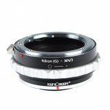 Adaptor montura K&amp;F Concept Nikon(G)-M4/3 II de la Nikon G-Micro 4/3 (MFT) KF06.360