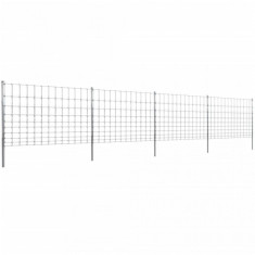 Gard intrare cu stalpi 50 m fier zincat 120/10/30 foto