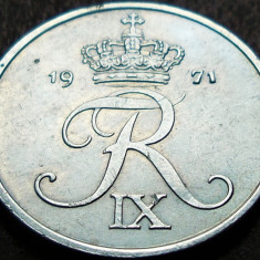 Moneda 2 ORE - DANEMARCA, anul 1971 *cod 1489 D = A.UNC