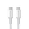 CABLU alimentare si date Ugreen, &quot;US300&quot;, Fast Charging Data Cable pt. smartphone, USB Type-C la USB Type-C, 5A, 1m, alb &quot;60551&quot; (timbru verde 0.08 le