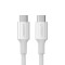 CABLU alimentare si date Ugreen, &quot;US300&quot;, Fast Charging Data Cable pt. smartphone, USB Type-C la USB Type-C, 5A, 1m, alb &quot;60551&quot; (timbru verde 0.08 le