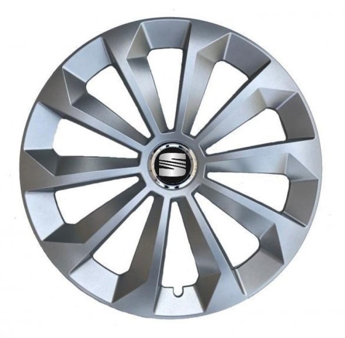 Set 4 Capace Roti, potrivite jantelor de R16, pentru Seat, model fame cromat