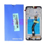 LCD+Touchscreen cu Rama Samsung Galaxy A20s / A207 BLACK Original Service Pack